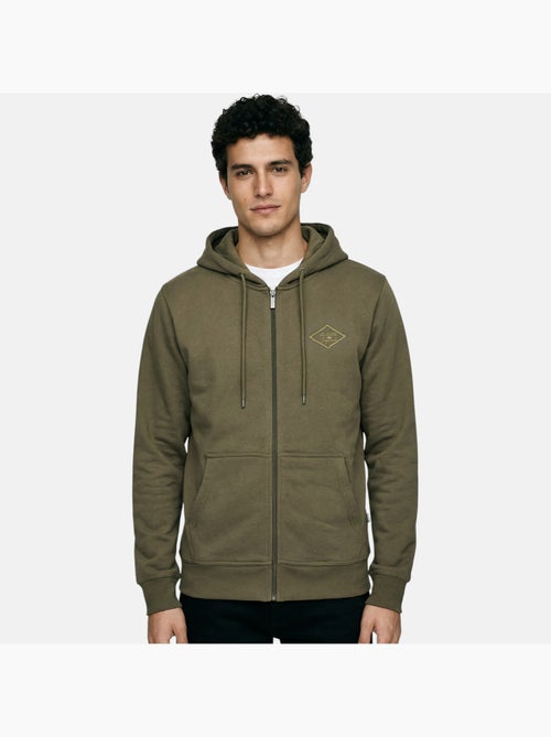 Lee cooper - veste zippée à capuche, manches longues et finitions bord-côte - Kiabi Lee cooper - veste zippée à capuche, manches longues et finitions bord-côte - Kiabi
