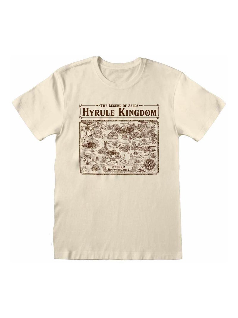 Legend Of Zelda - T-shirt MAP OF HYRULE Beige - Kiabi