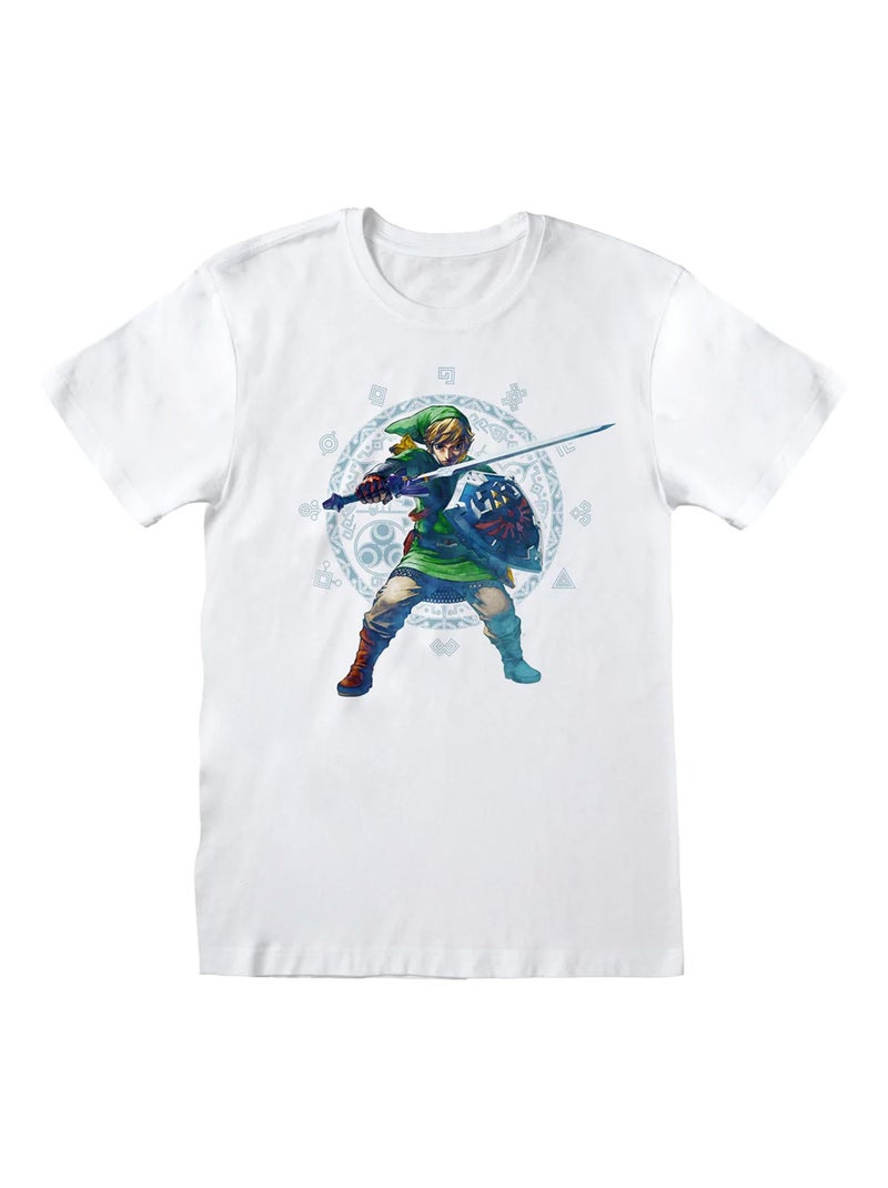 Legend Of Zelda - T-shirt SKYWARD SWORD POSE Blanc - Kiabi