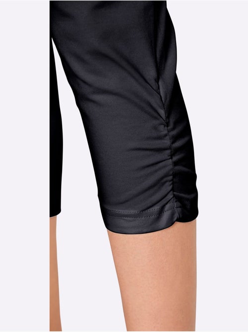 Legging 3/4 avec ceinture élastique et fronces au bas - Taille standard - Moda Vilona - Kiabi Legging 3/4 avec ceinture élastique et fronces au bas - Taille standard - Moda Vilona - Kiabi