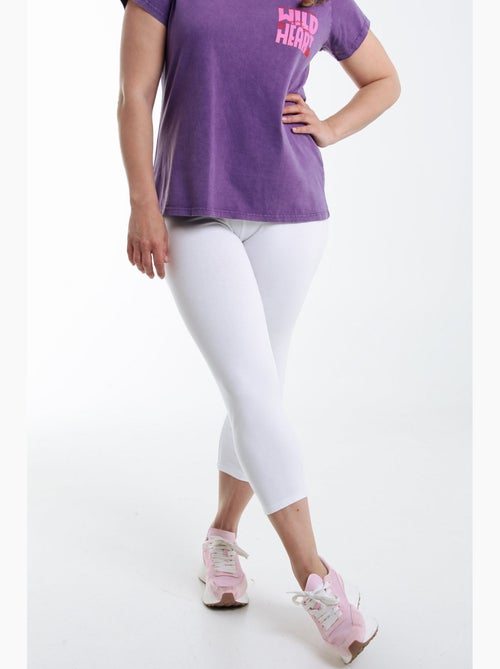 Legging 3/4 en coton bio PAPRIKA - Kiabi