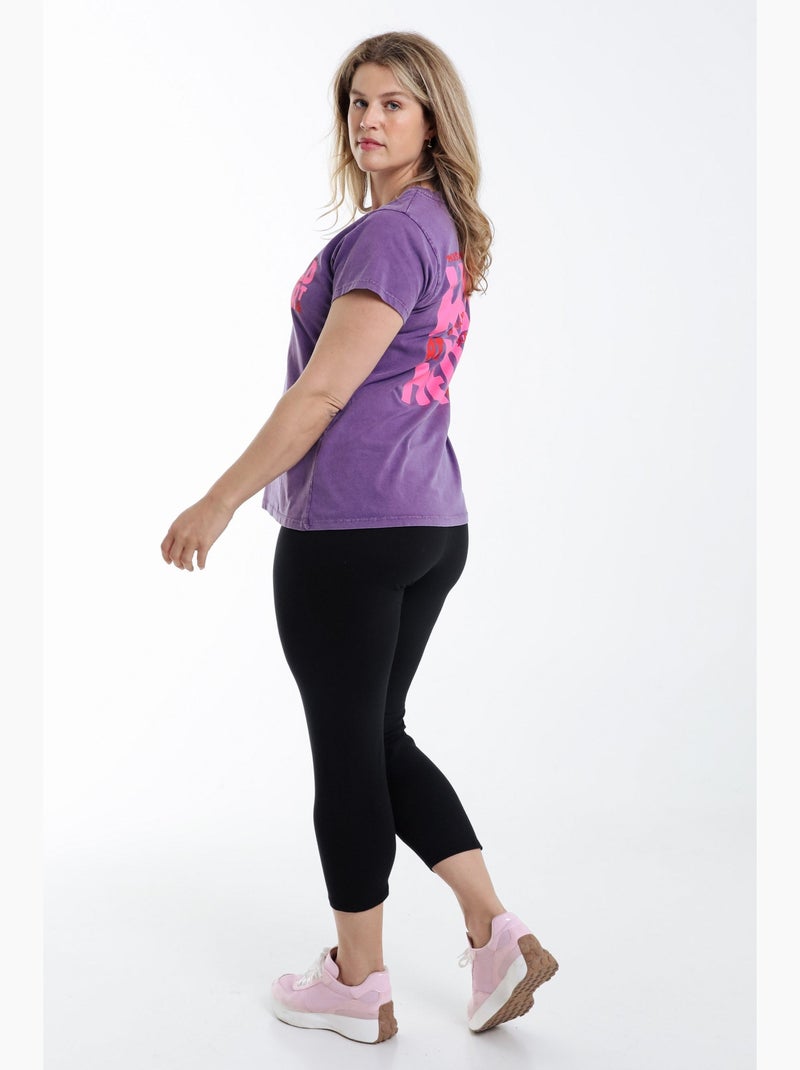 Legging 3/4 en coton bio PAPRIKA Bleu marine - Kiabi