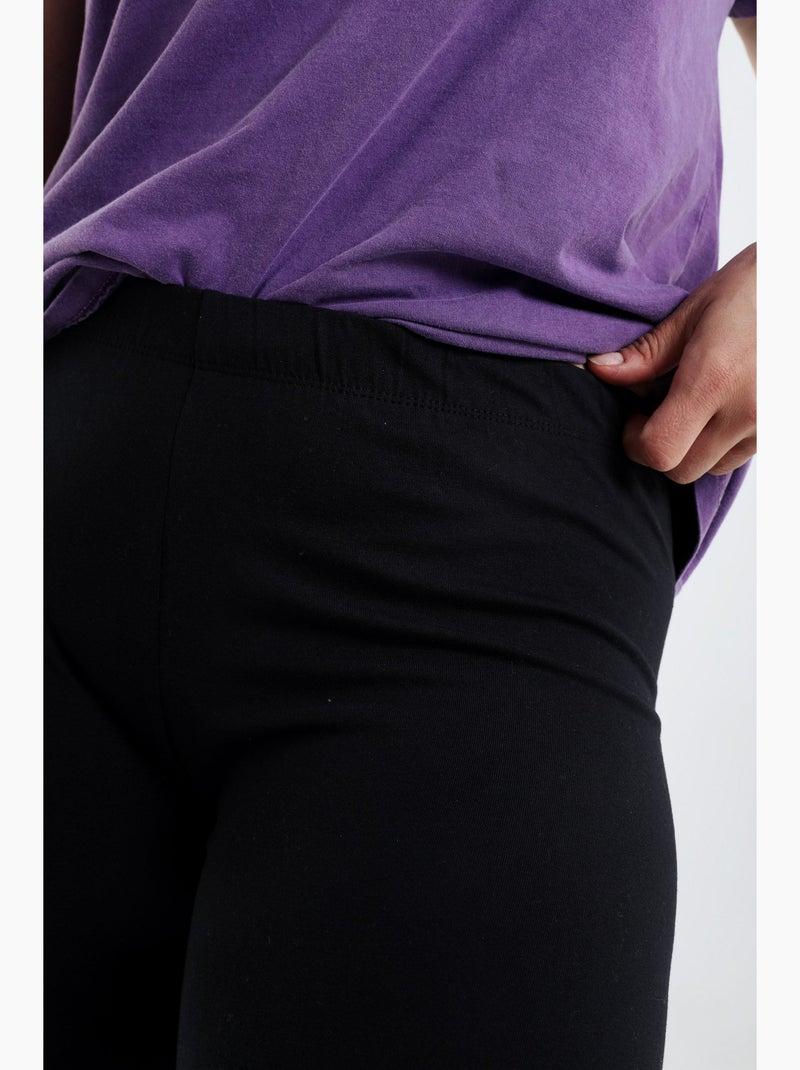 Legging 3/4 en coton bio PAPRIKA Bleu marine - Kiabi