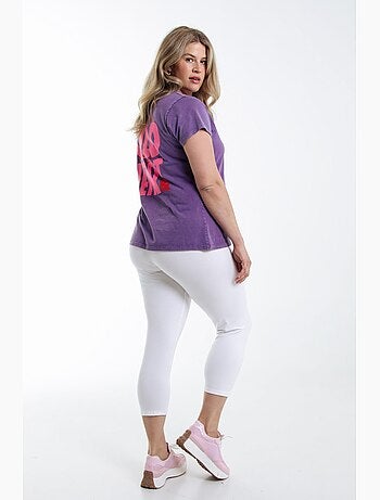 Legging 3/4 en coton bio PAPRIKA