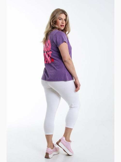 Legging 3/4 en coton bio PAPRIKA - Kiabi