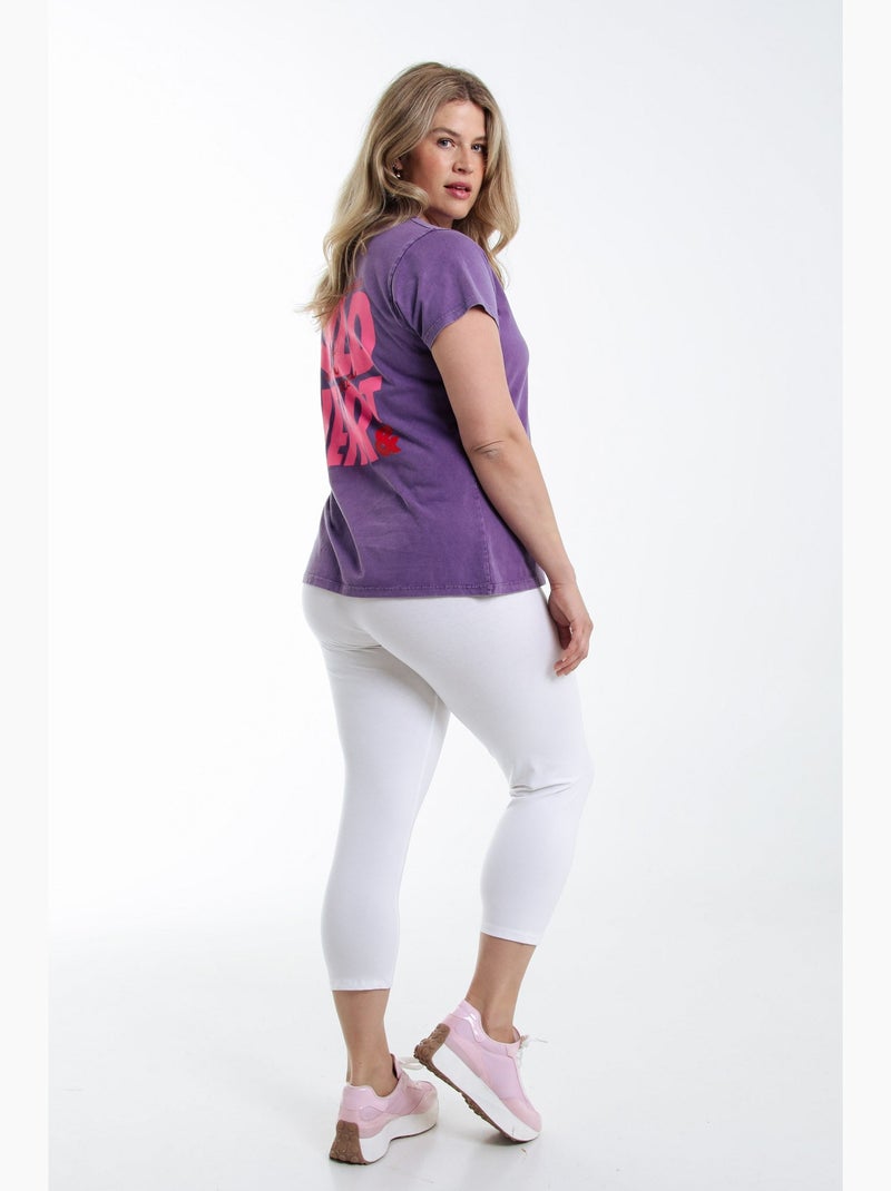 Legging 3/4 en coton bio PAPRIKA Kaki - Kiabi