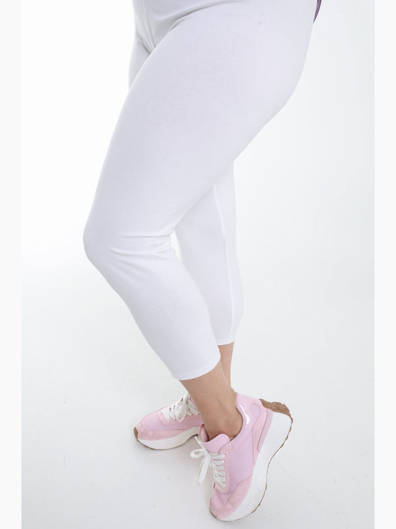Legging 3/4 en coton bio PAPRIKA Kaki - Kiabi