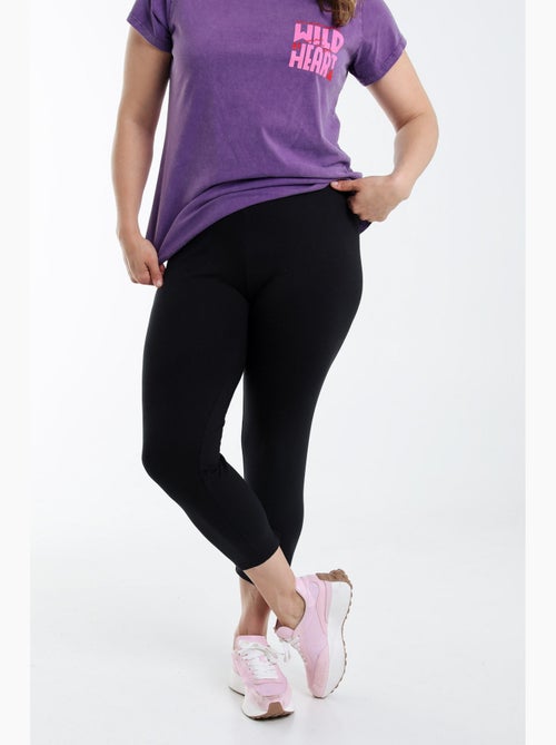 Legging 3/4 en coton bio PAPRIKA - Kiabi