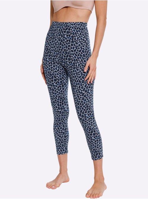 Legging 7/8 avec ceinture élastique et motif léopard - Taille standard - Moda Vilona - Kiabi