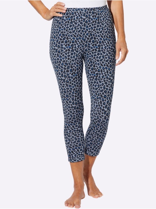 Legging 7/8 avec ceinture élastique et motif léopard - Taille standard - Moda Vilona - Kiabi