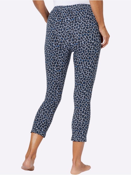Legging 7/8 avec ceinture élastique et motif léopard - Taille standard - Moda Vilona - Kiabi