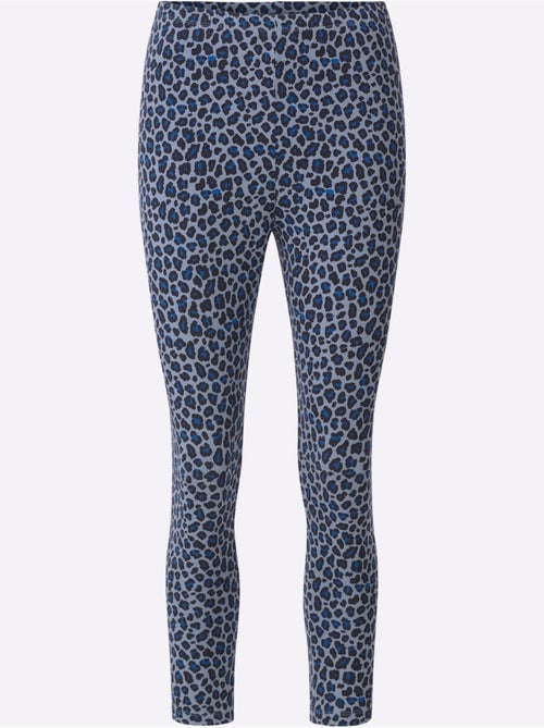 Legging 7/8 avec ceinture élastique et motif léopard - Taille standard - Moda Vilona - Kiabi
