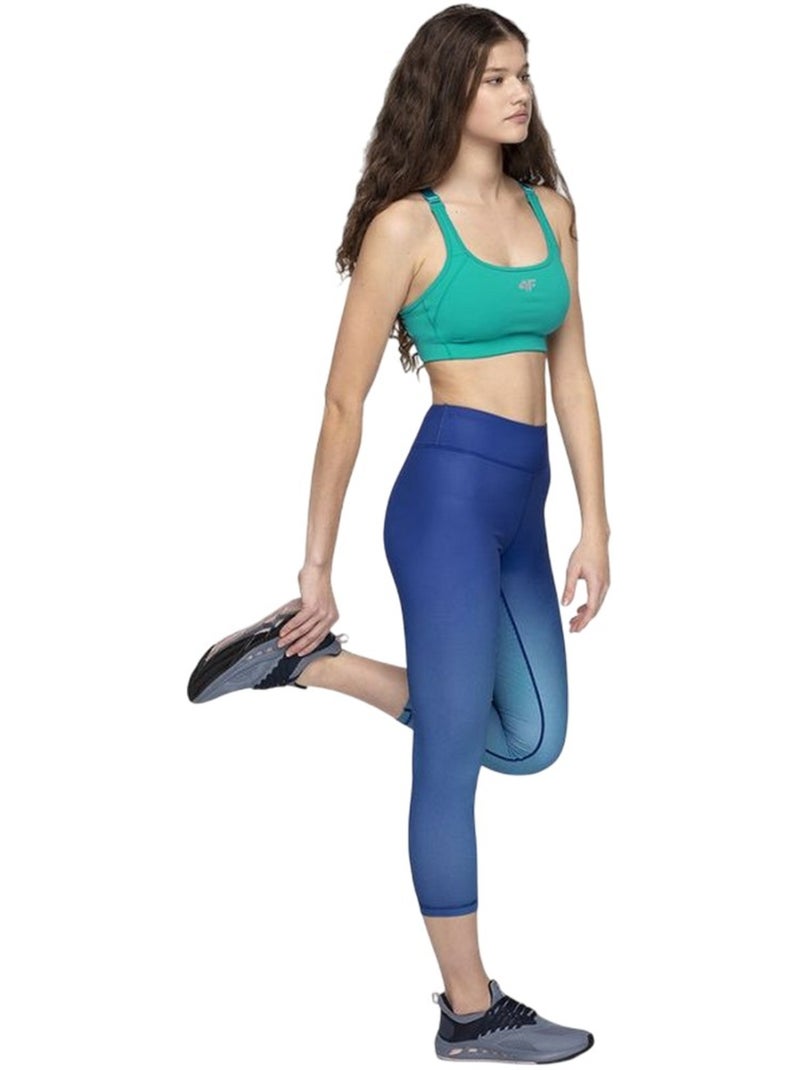 Legging 7/8 entraînement h4l20 spdf008 - 4f Bleu - Kiabi