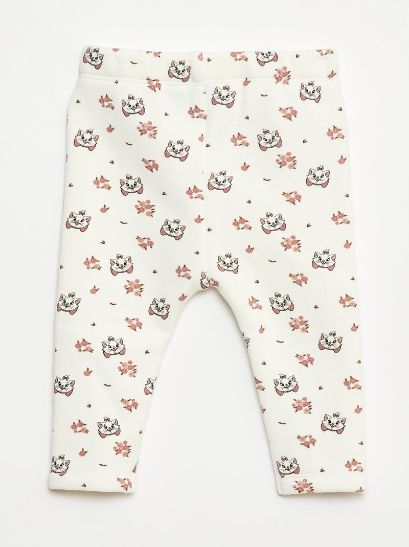 Legging à motif all-over 'Disney' en velvet Blanc - Kiabi