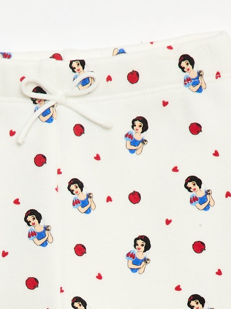 Legging à motif all-over 'Disney' en velvet Blanc - Kiabi