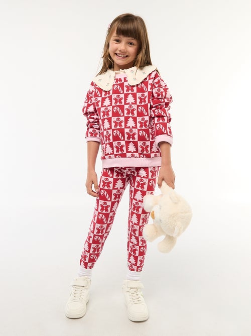 Legging à motif all-over Noël en coton - Kiabi