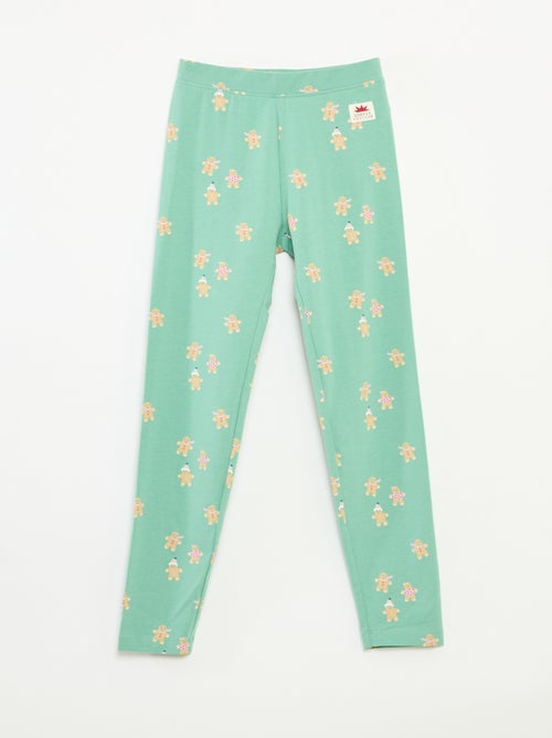 Legging à motif all-over Noël en coton - Kiabi