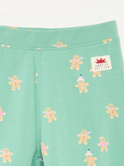 Legging à motif all-over Noël en coton - Kiabi