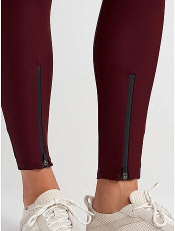 Legging à taille haute, jambe skinny et fermeture zippée dilvin