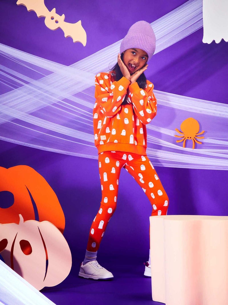 Legging avec imprimé - Halloween Orange - Kiabi