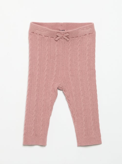 Legging avec nœud et torsades - Kiabi