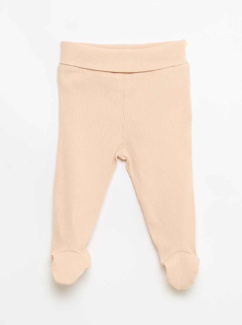 Legging avec pieds Jaune - Kiabi