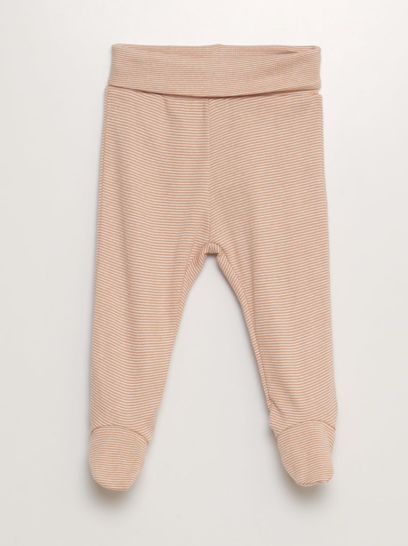 Legging avec pieds Marron - Kiabi