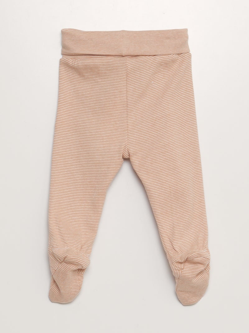 Legging avec pieds Marron - Kiabi