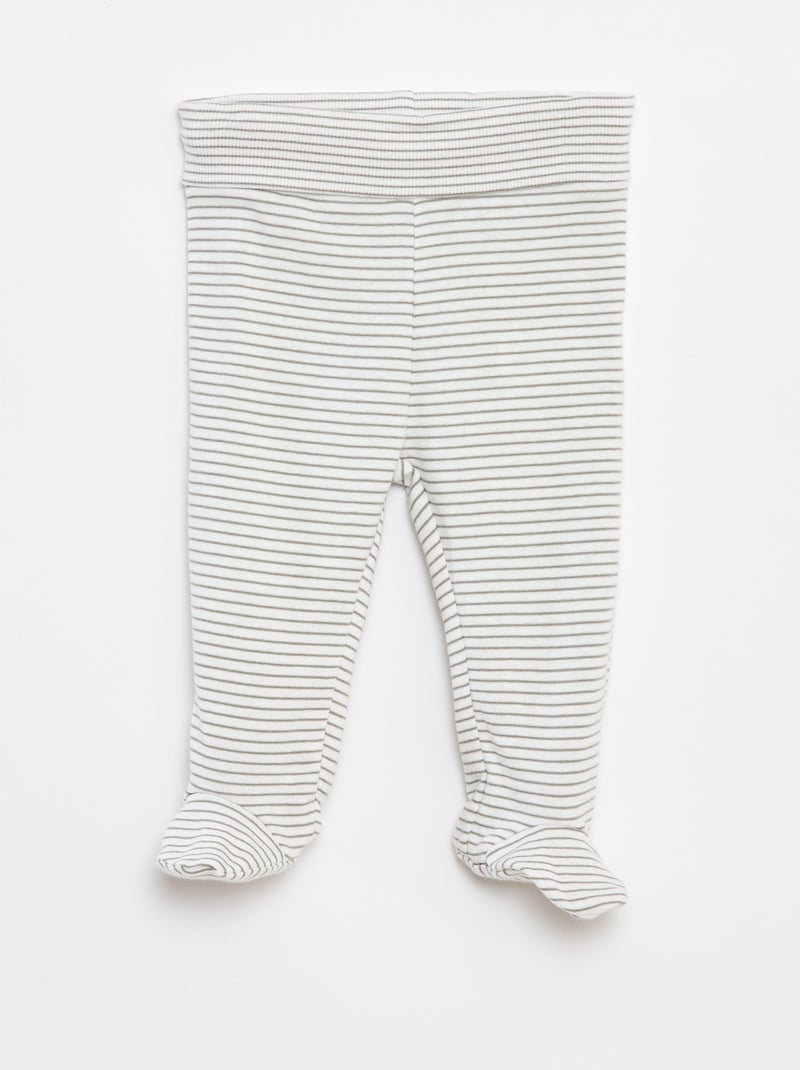 Legging avec pieds Vert - Kiabi