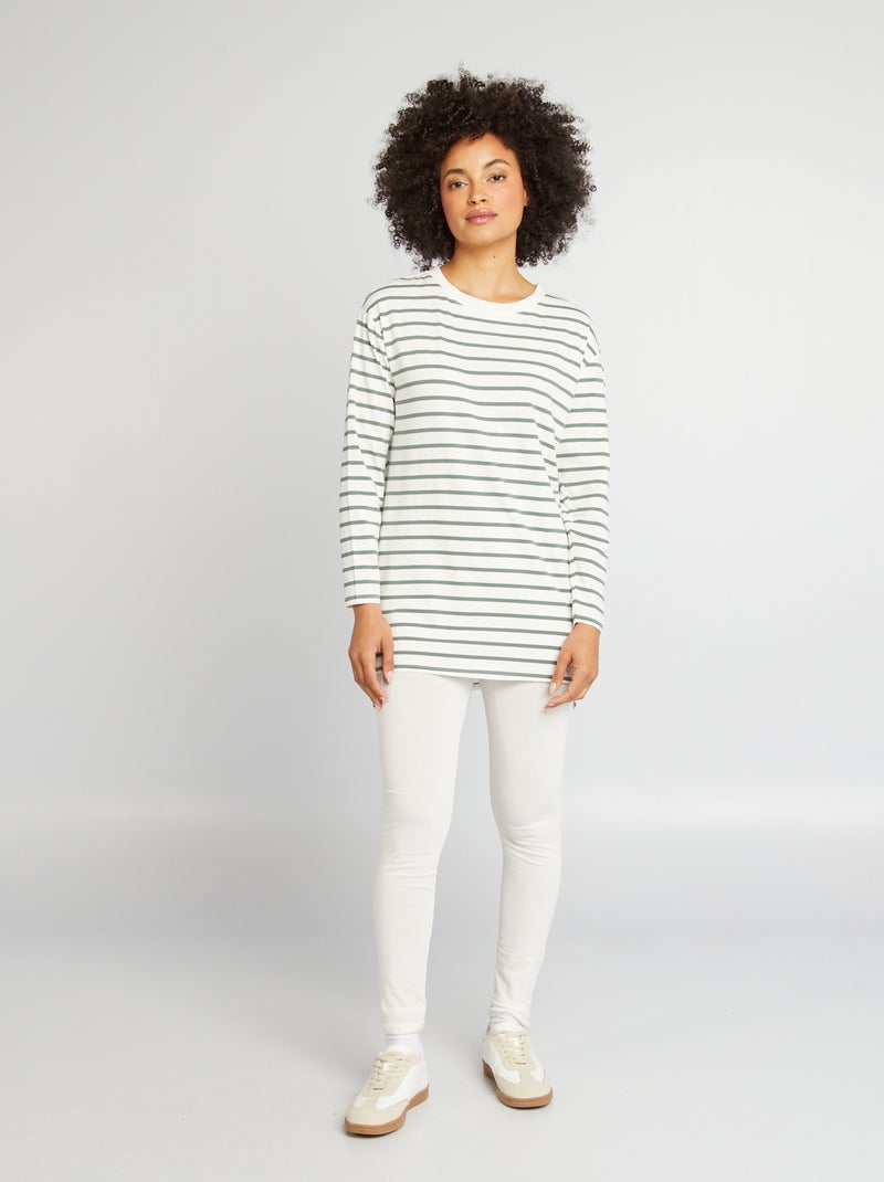 Legging basique long Blanc - Kiabi