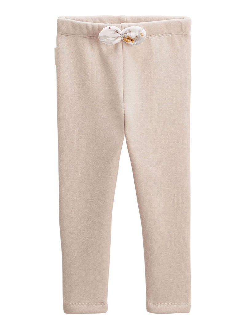 Legging bébé en molleton Charlie Ecru - Kiabi