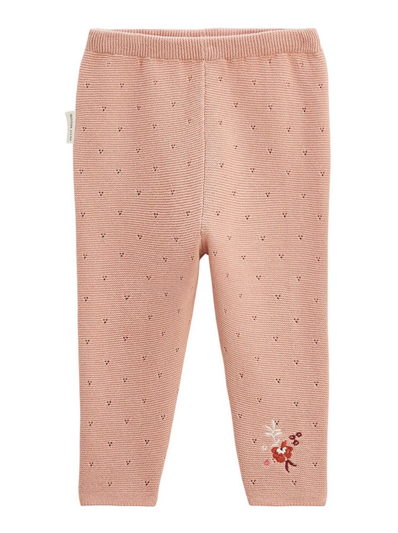 Legging bébé en tricot Manouk Rose - Kiabi