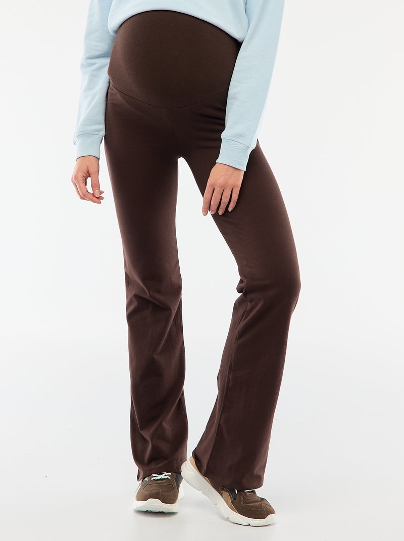 Legging bootcut de maternité Marron - Kiabi