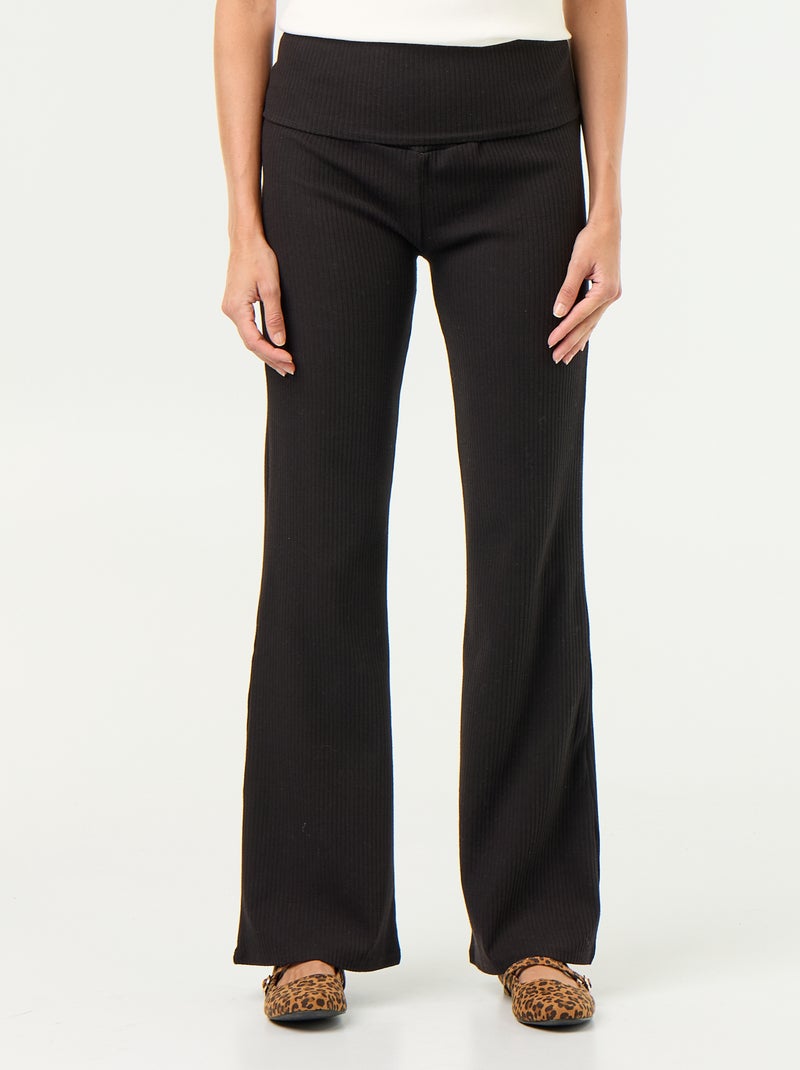 Legging bootcut de maternité Noir - Kiabi
