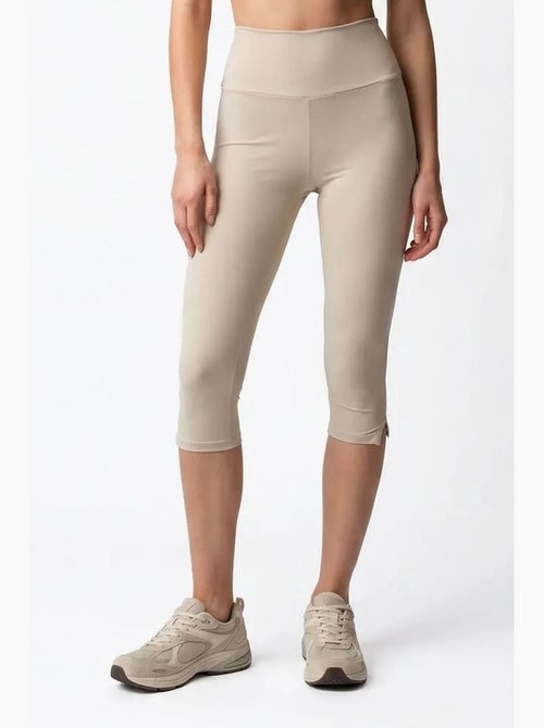 Legging capri taille haute avec fente mixray - Kiabi Legging capri taille haute avec fente mixray - Kiabi