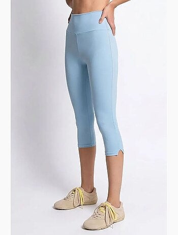 Legging capri taille haute avec fente mixray