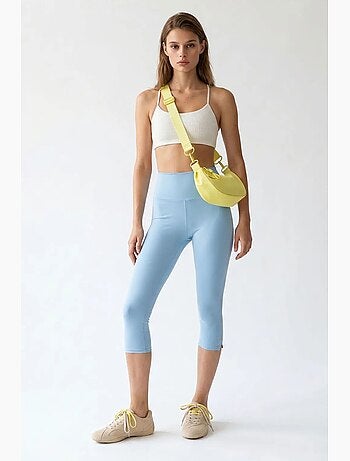 Legging capri taille haute avec fente mixray