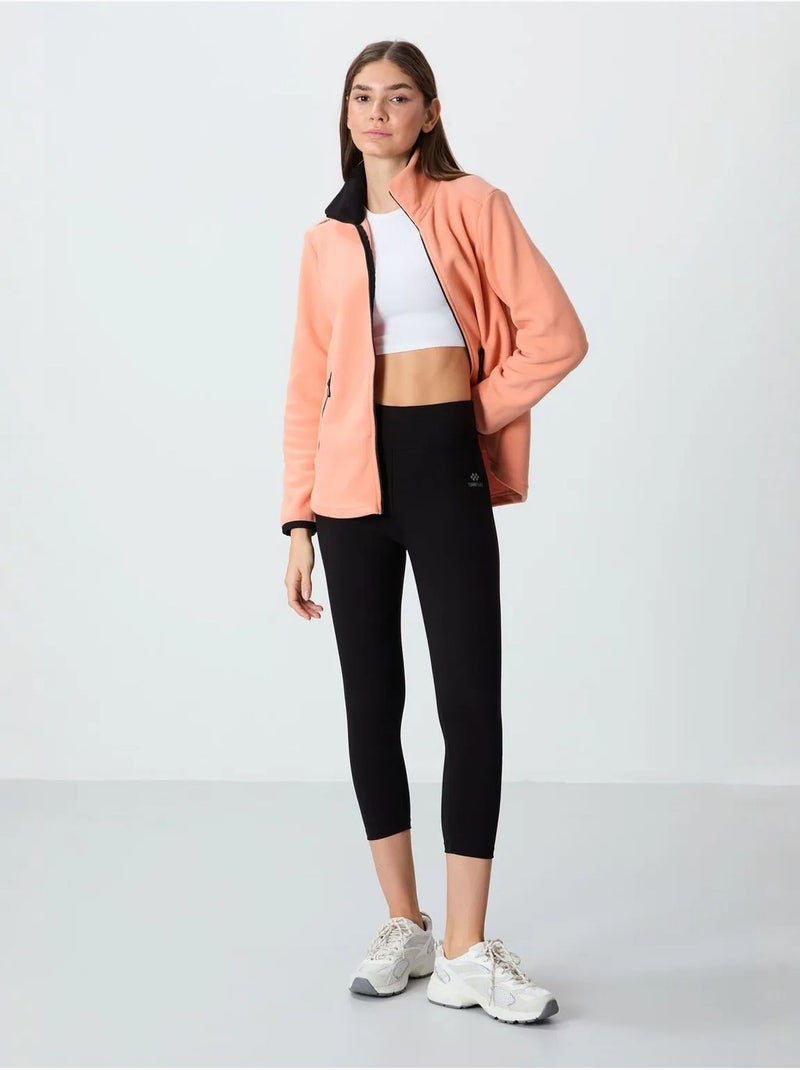 Legging capri taille haute tommy Noir - Kiabi