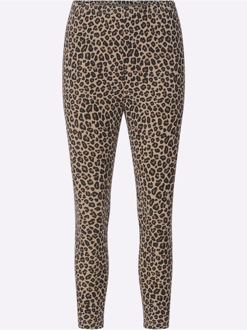 Legging Ceinture élastique Confortable - Taille Standard - Moda Vilona Beige - Kiabi