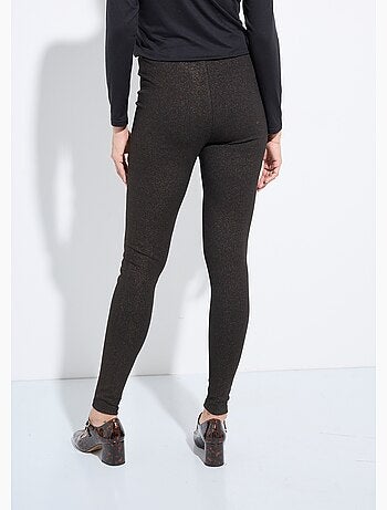 Legging ceinture élastiquée maille brillante - Afibel