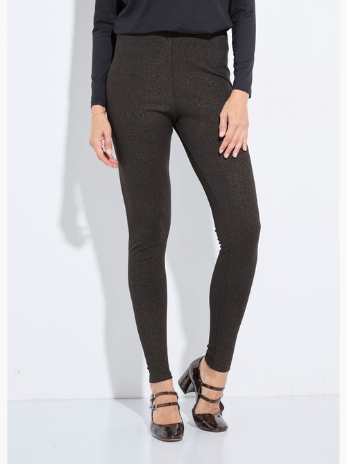 Legging ceinture élastiquée maille brillante - Afibel - Kiabi
