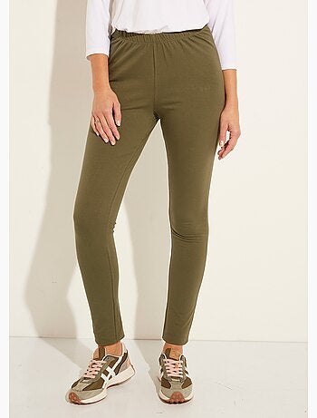 Legging ceinture élastiquée uni ou imprimé - Afibel