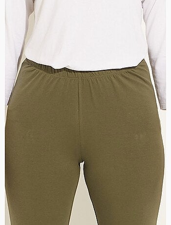 Legging ceinture élastiquée uni ou imprimé - Afibel