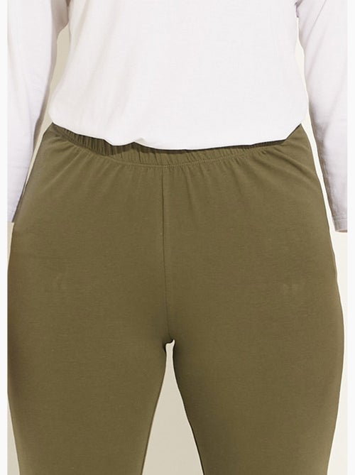 Legging ceinture élastiquée uni ou imprimé - Afibel - Kiabi