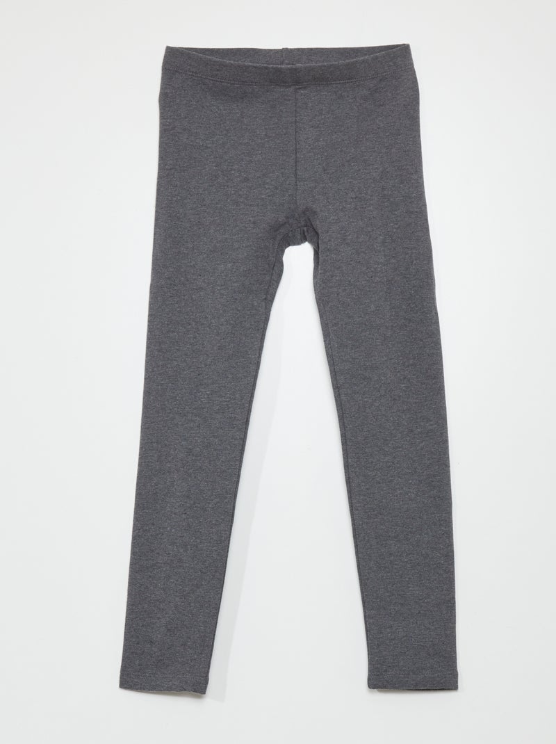 Legging chaud à taille élastiquée Gris - Kiabi