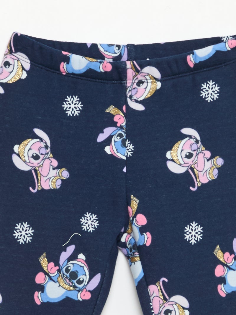 Legging chaud 'Angel' 'Stitch' 'Disney' Bleu - Kiabi