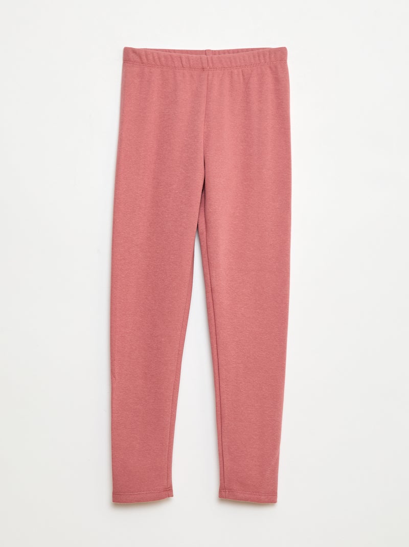 Legging chaud intérieur velours Rose - Kiabi