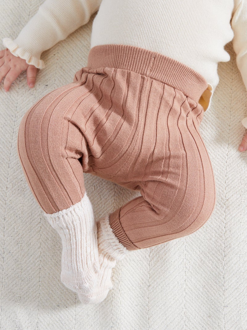 Legging + chaussettes - 2 pièces MARRON - Kiabi