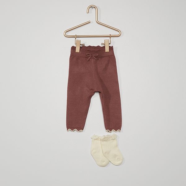 legging violet fille