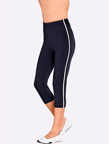 Legging Corsaire Passepoils Contrastés Tendance - Taille Standard - Moda Vilona